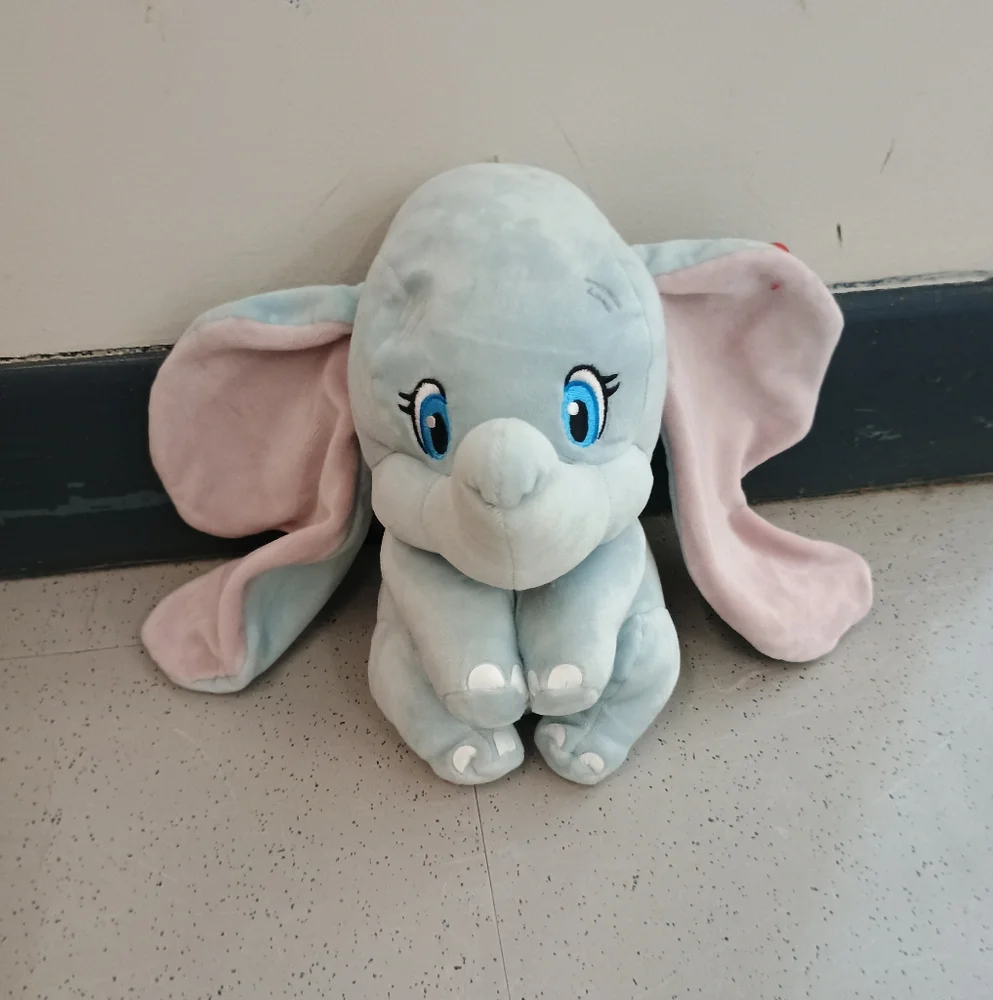 Ty Beanie Buddies Sparkle Disney Dumbo  Elephant Lovey Plushie Cuddly Soft plush